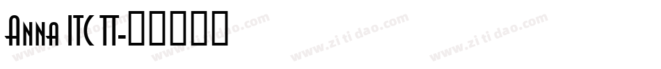 Anna ITC TT字体转换